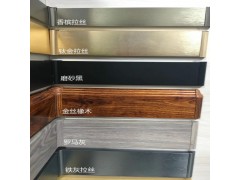 铝合金墙角线 酒店会所踢脚板广东厂家直销黑白灰色金属地脚线图2