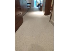 佛山批发灰白色方块PVC地板砖 办公室专卖店水磨石纹塑胶地板图2