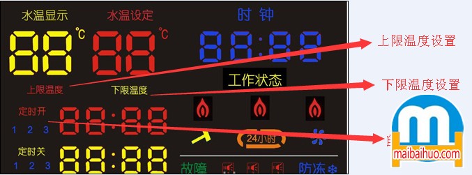 电采暖炉温度控制设置图