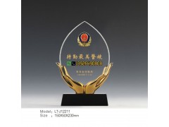 重大工程纪念品 办公礼品摆件 航天人留念礼品水晶商务礼品定做图2