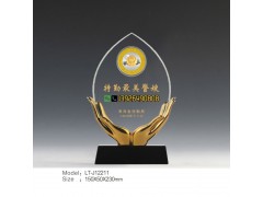 公安表彰十佳刑警、好刑警、公安局年会表彰奖杯定做图3