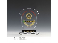 公安奖杯 新警入警/从警周年/光荣退休纪念品定做厂家图3