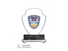 光荣退休/从警周年/荣誉称号/个人奖章玉石奖牌制作图3