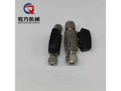 卡套球阀，304/316L不锈钢卡套球阀 黑手柄卡套球阀图2
