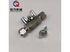 304/316L不锈钢：卡套球阀 锌合金手柄卡套球阀图2