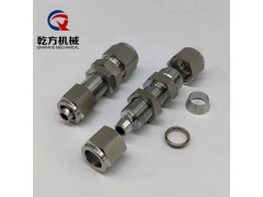不锈钢穿板卡套接头 2205/2507卡套转穿板快拧接头图3