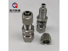不锈钢穿板卡套接头 2205/2507卡套转穿板快拧接头图2