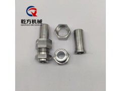工厂订做2205|2507不锈钢直通终端接头仪表焊接活接头图2