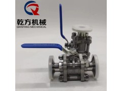快装球阀304|316L不锈钢三片式BA快装球阀 卫生级球阀图3