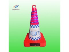led发光路锥 事故现场防闯入预警系统 多功能led路锥厂家图1