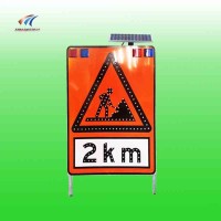 南昌交通设施 太阳能施工标志牌 高速公路施工发光标志可定制