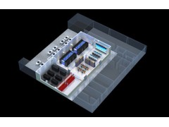 鄂尔多斯数据中心机房效果图制作，立体户型图渲染