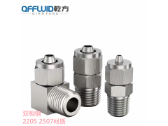 2205快拧弯头 四氟管PU管快拧接头双相钢2507快拧弯头图3