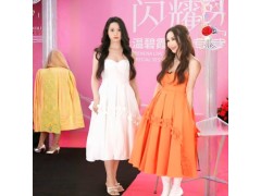 IRENENA女装温碧霞自创品牌显瘦好大摆裙鱼骨抹胸晚礼服