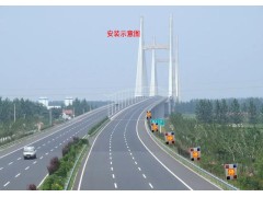 停字爆闪预警灯 太阳能停字爆闪灯 桥梁智能预警系统图2