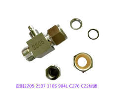 2205卡套快拧三通 2507/310S/C22卡套接头图3