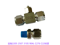 2205/2507/310S/C276/C22卡套接头 三通图3