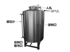 炫碟晋中市大型立式储酒罐不锈钢密封储酒罐厂家供货加厚加固图3