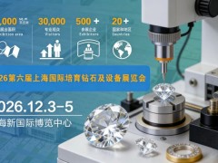 展讯-2026第六届上海国际培育钻石及设备展览会