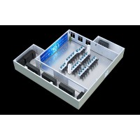 青岛模块化机房|微模块数据中心|动环改造效果图制作